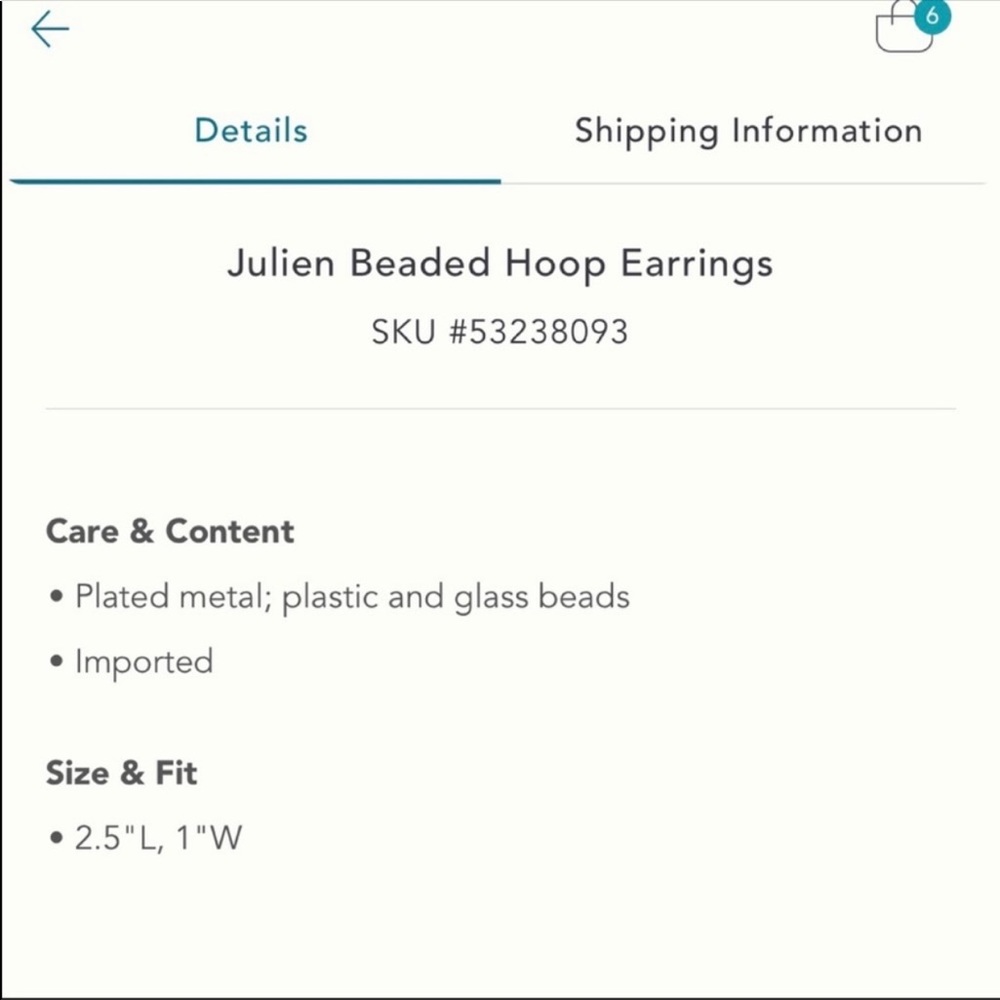 New! Anthro Julien Beaded Hoop Earrings - Picture 3 of 6